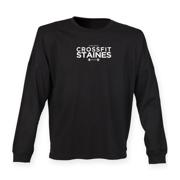 Unisex drop shoulder slogan top Thumbnail